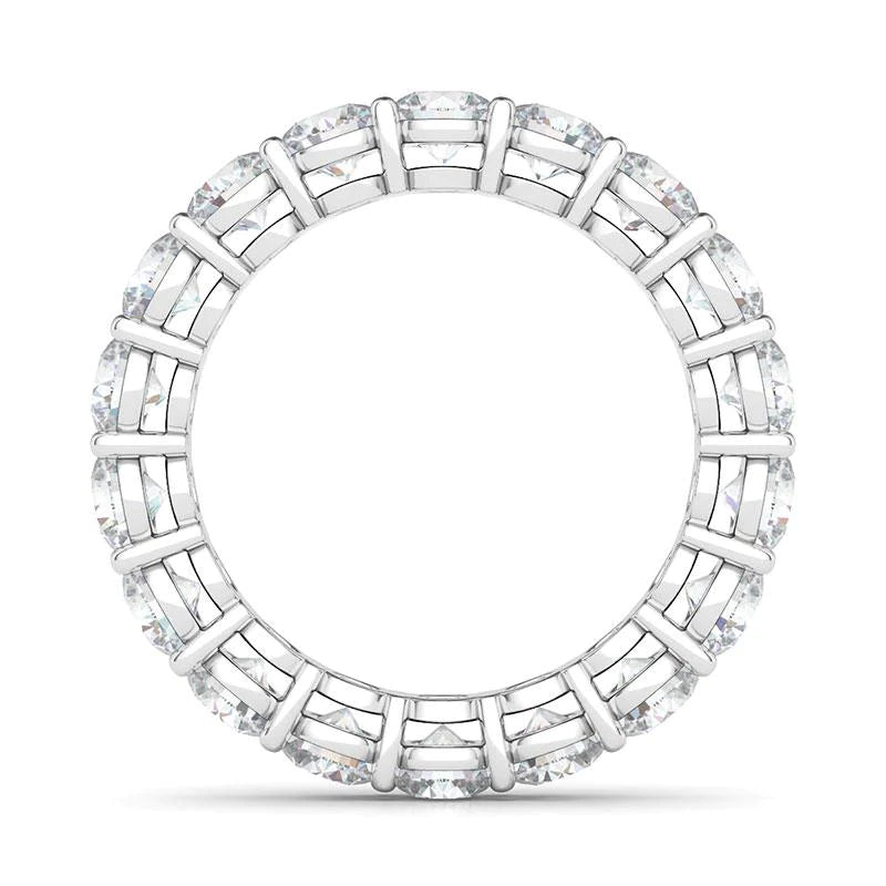 Round Cut Lab Diamond Band Basket Setting