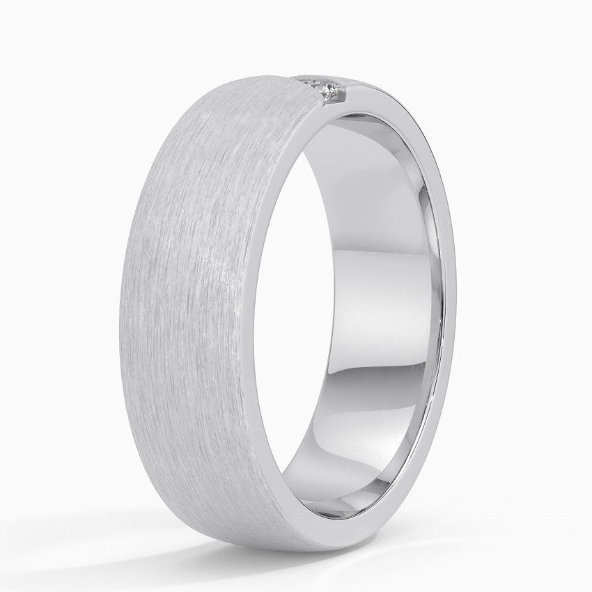 Ménage à trois Diamond Mens Wedding Band