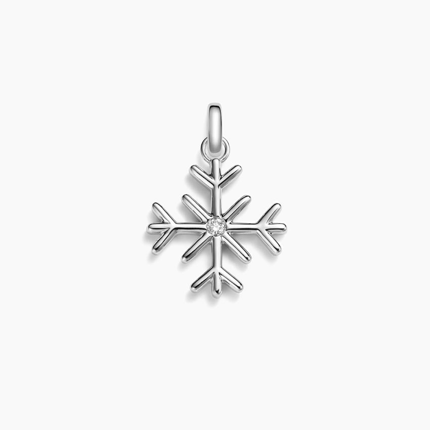 Snowflake Diamond Pendant