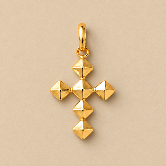 Faceted Cross Pendant