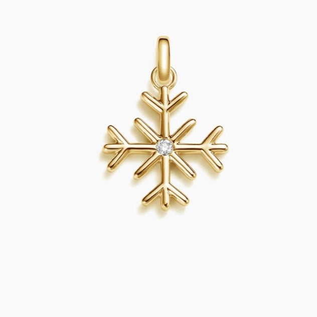 Snowflake Diamond Pendant