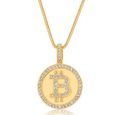 Bitcoin Pendant Iced