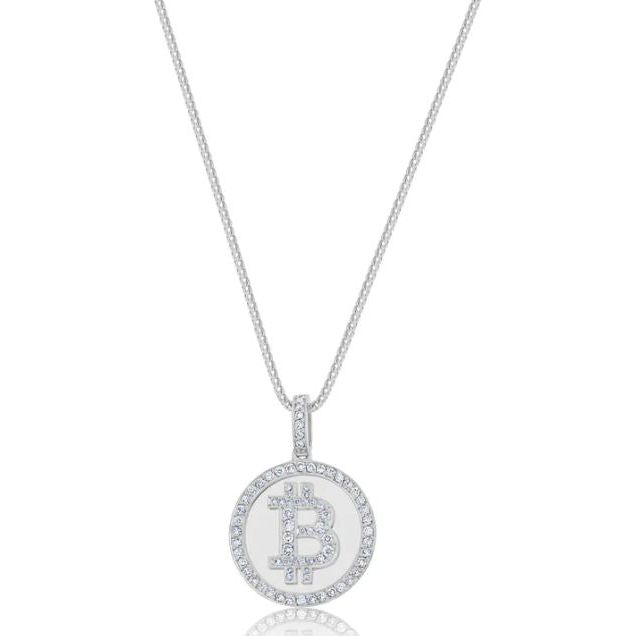 Bitcoin Pendant Iced