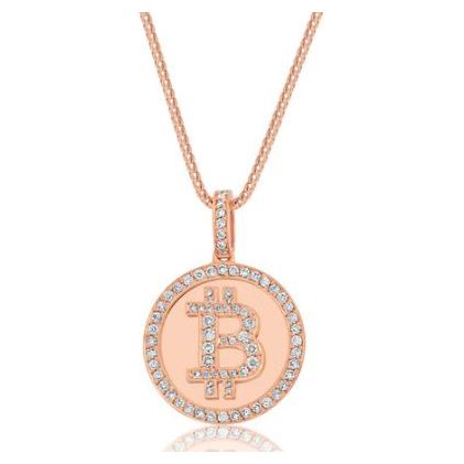 Bitcoin Pendant Iced