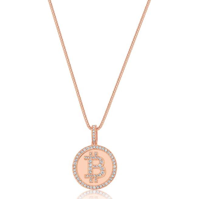 Bitcoin Pendant Iced