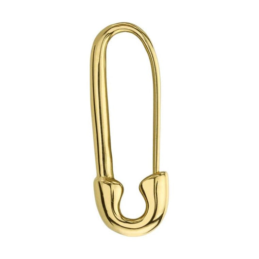 Safety Pin Gold Earrings