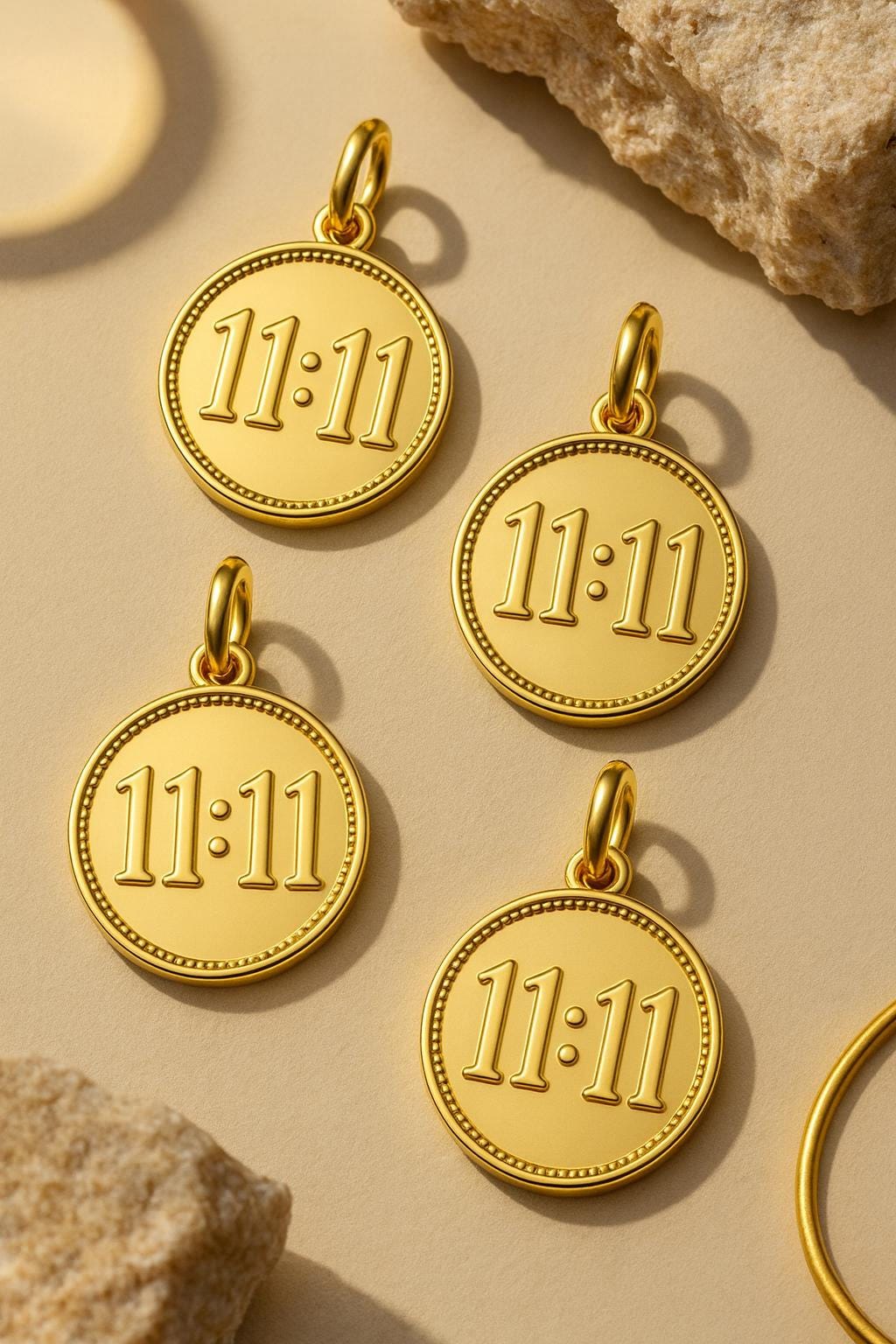 Angel Number Coin Pendant Spiritual Jewelry Necklace Charm Guardian Protection Amulet Gift