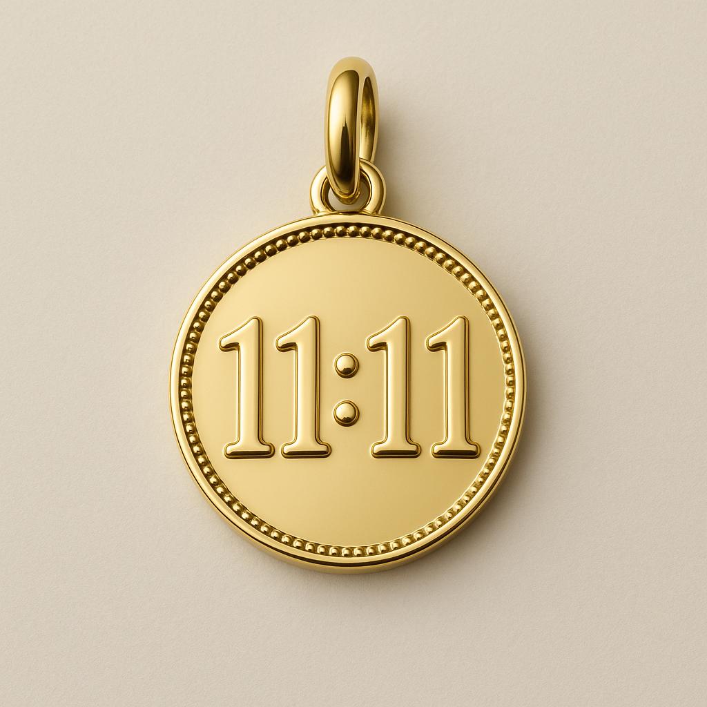 Angel Number Coin Pendant Spiritual Jewelry Necklace Charm Guardian Protection Amulet Gift