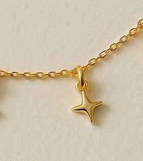 Dainty North Star Pendant Tiny Gold Sterling Silver Celestial Pendant Minimalist Handmade Gift