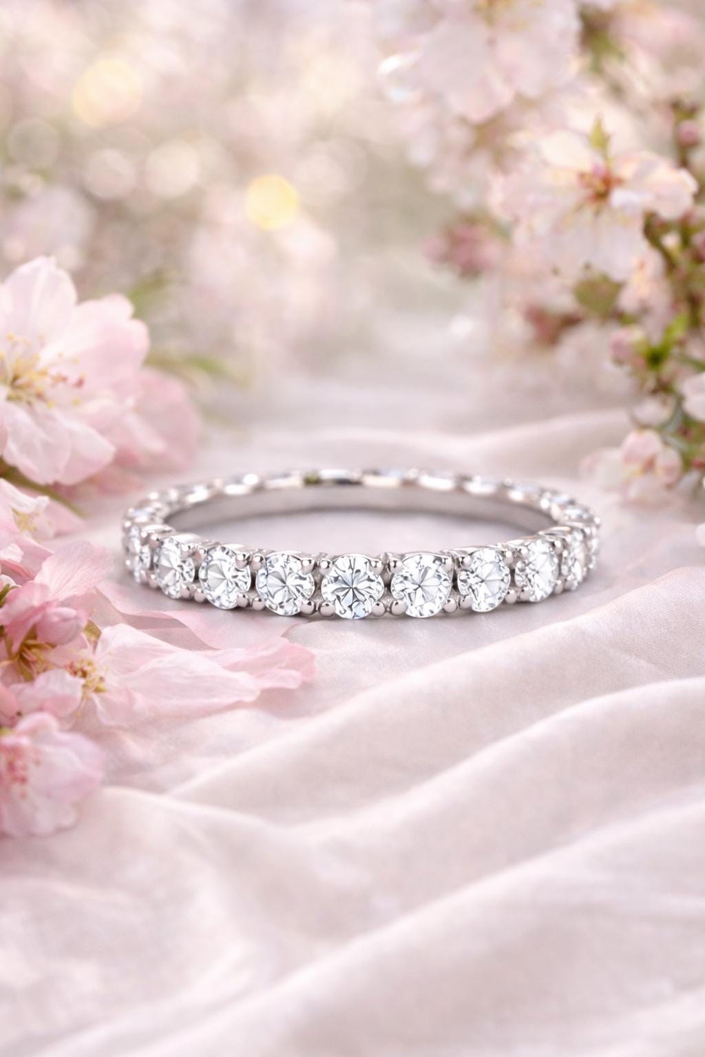 Round Lab Grown Diamond Eternity Band 0.5 CTW - 3 CTW