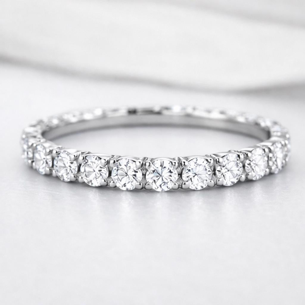 Round Lab Grown Diamond Eternity Band 0.5 CTW - 3 CTW