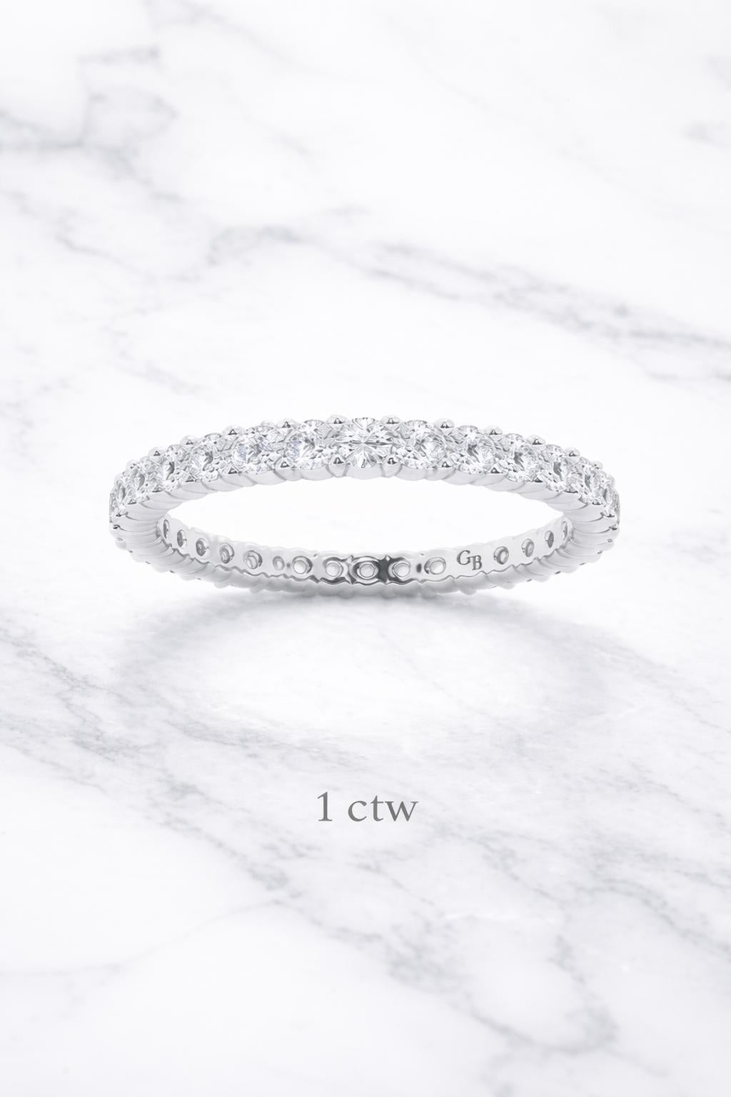 Round Lab Grown Diamond Eternity Band 0.5 CTW - 3 CTW