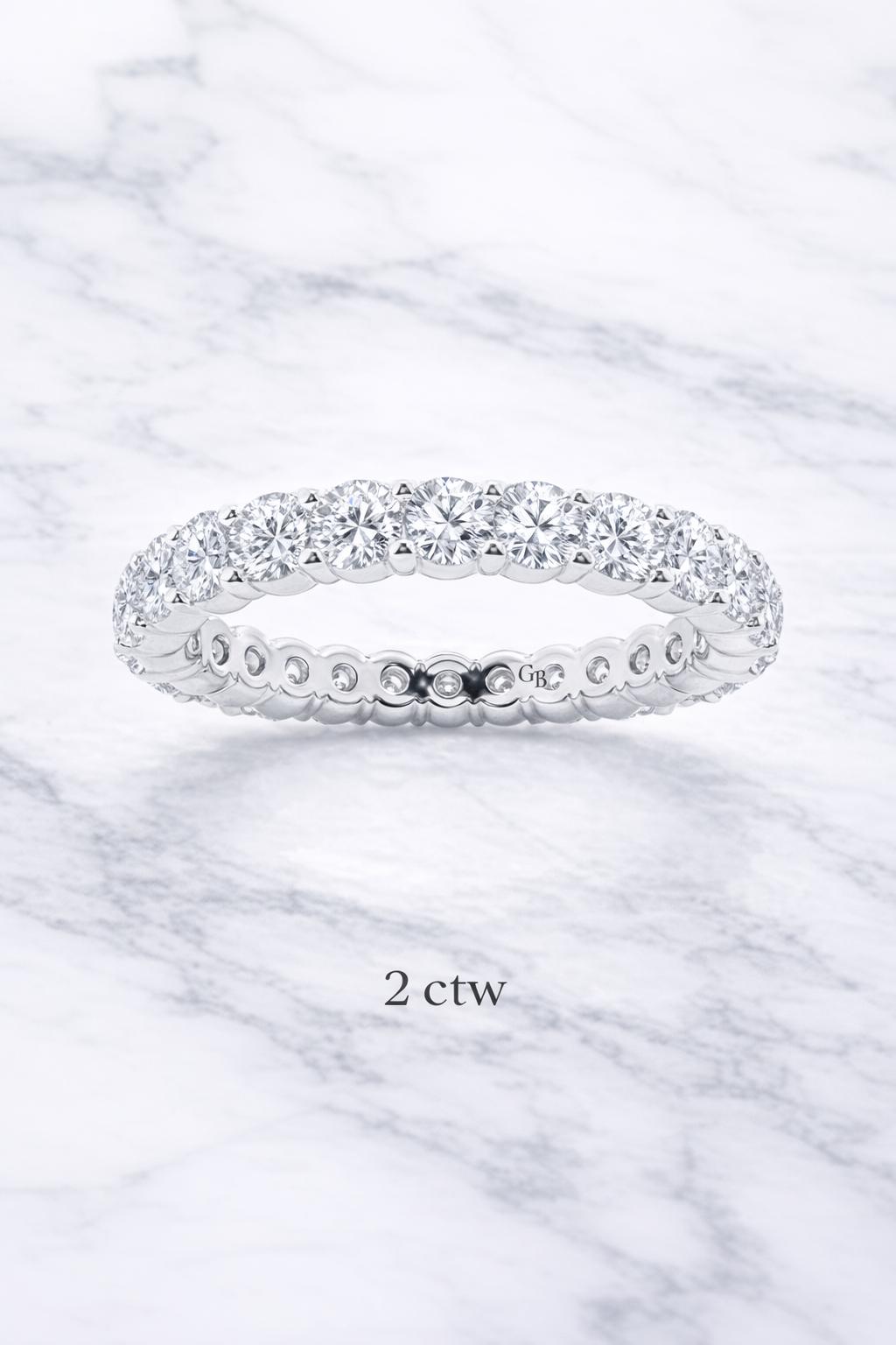 Round Lab Grown Diamond Eternity Band 0.5 CTW - 3 CTW