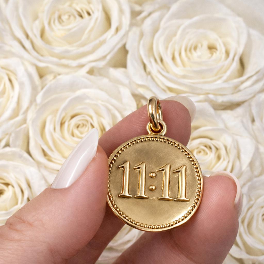 Angel Number Coin Pendant Spiritual Jewelry Necklace Charm Guardian Protection Amulet Gift