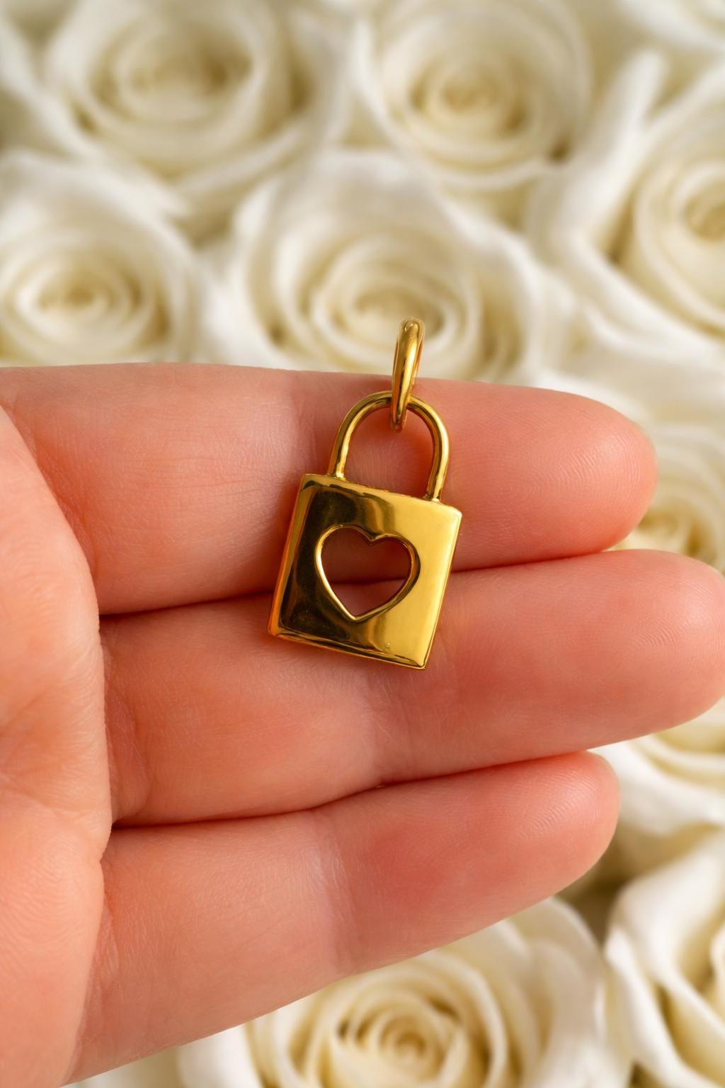 14k Gold Heart Lock Charm Pendant Birthday Anniversary Gift for Her Mom Wife Daughter