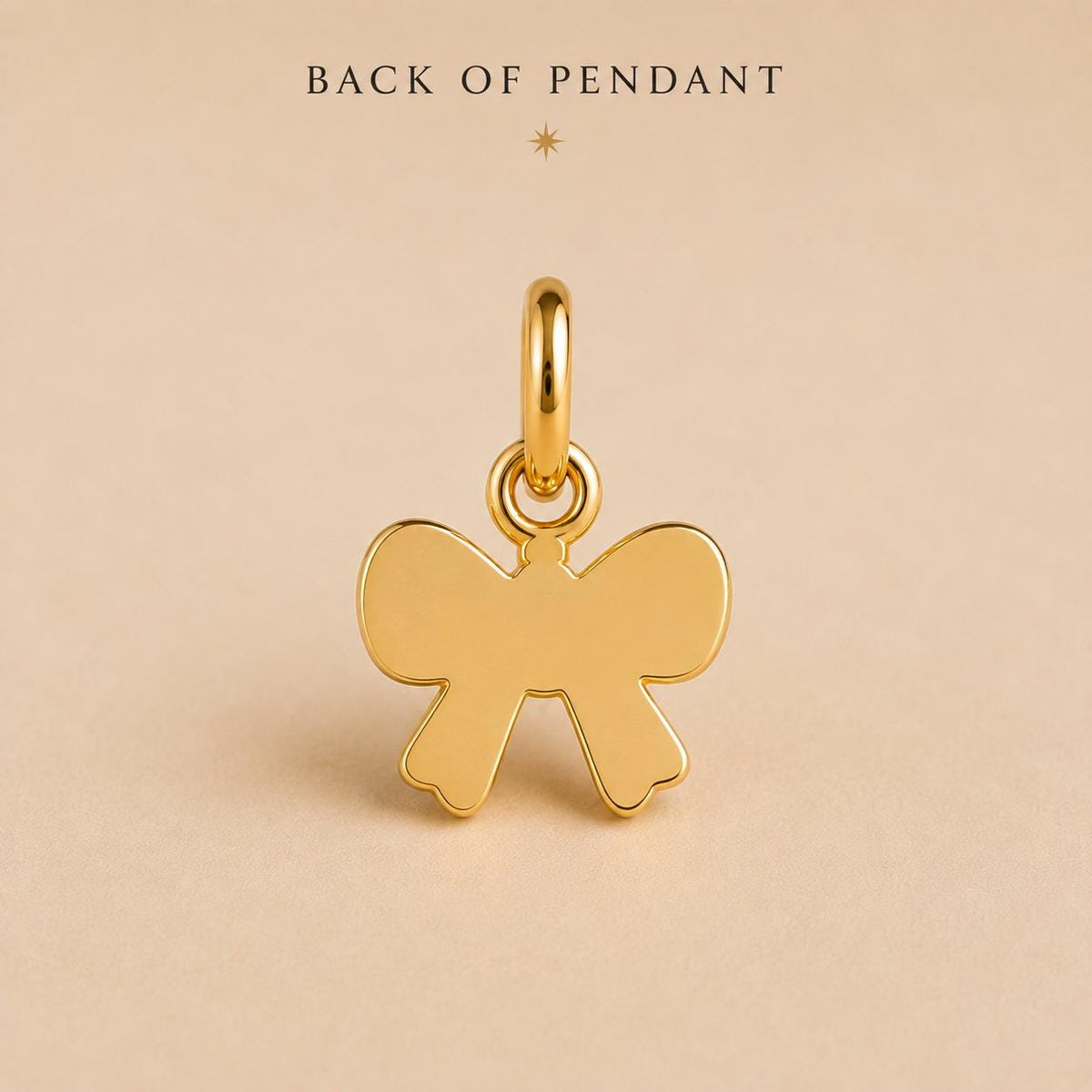 Dainty Bow Pendant Tiny Pendant Necklace in Solid Gold or 925 Sterling Silver Minimalist Handmade Gift