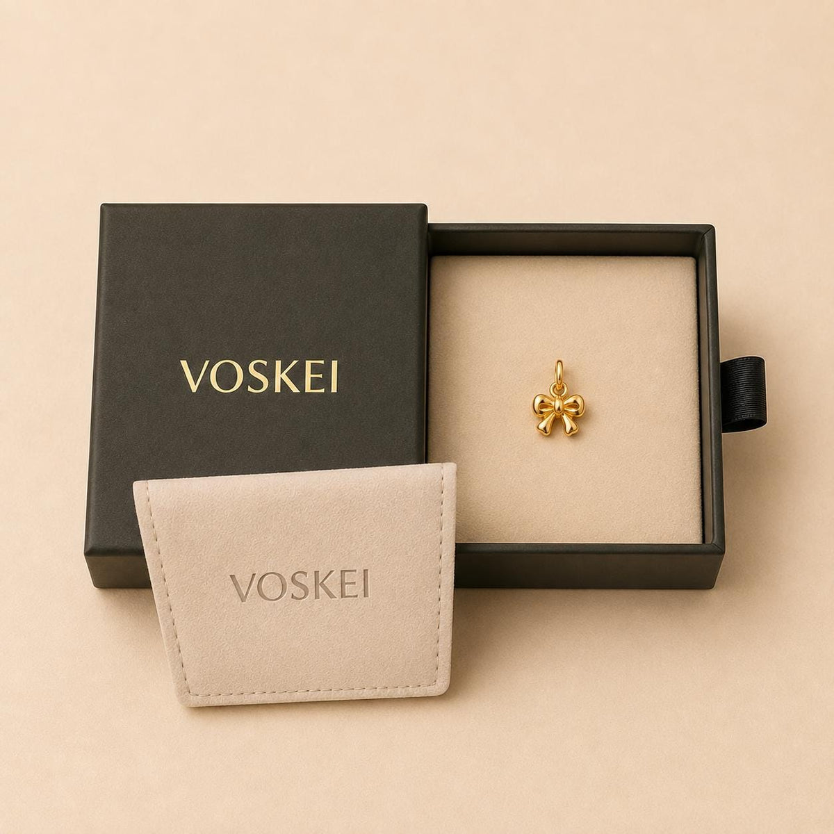 Dainty Bow Pendant Tiny Pendant Necklace in Solid Gold or 925 Sterling Silver Minimalist Handmade Gift