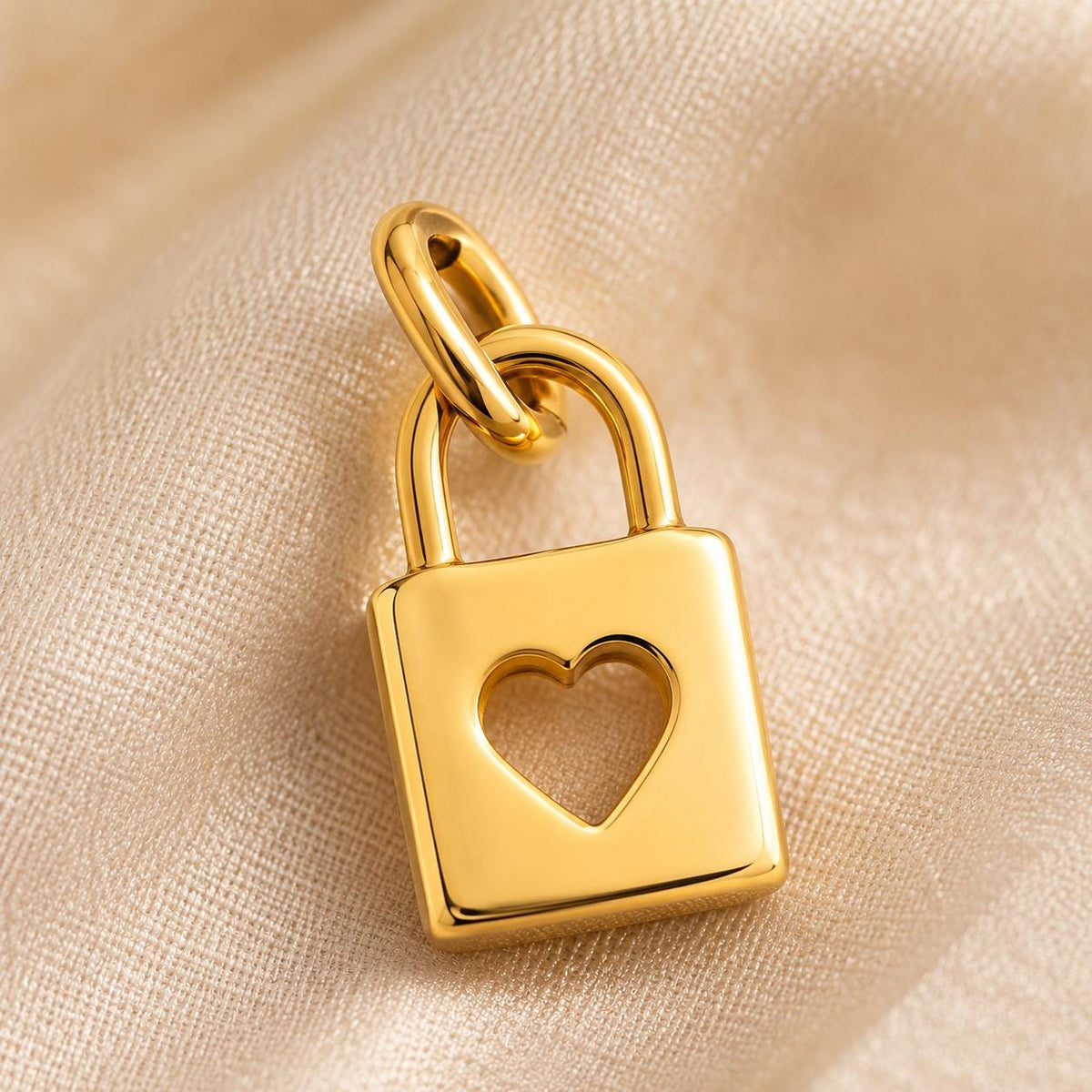 14k Gold Heart Lock Charm Pendant Birthday Anniversary Gift for Her Mom Wife Daughter