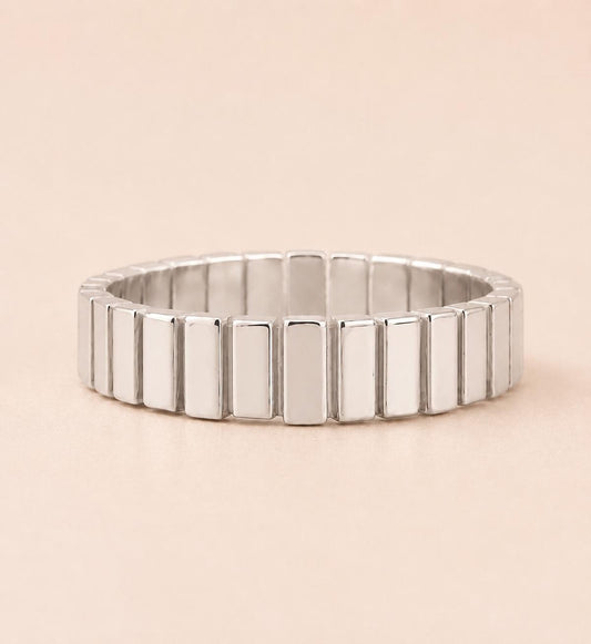 925 Sterling Silver High Polish Statement Ring Modern Gold Band Luxury Handmade Ring high polish finish