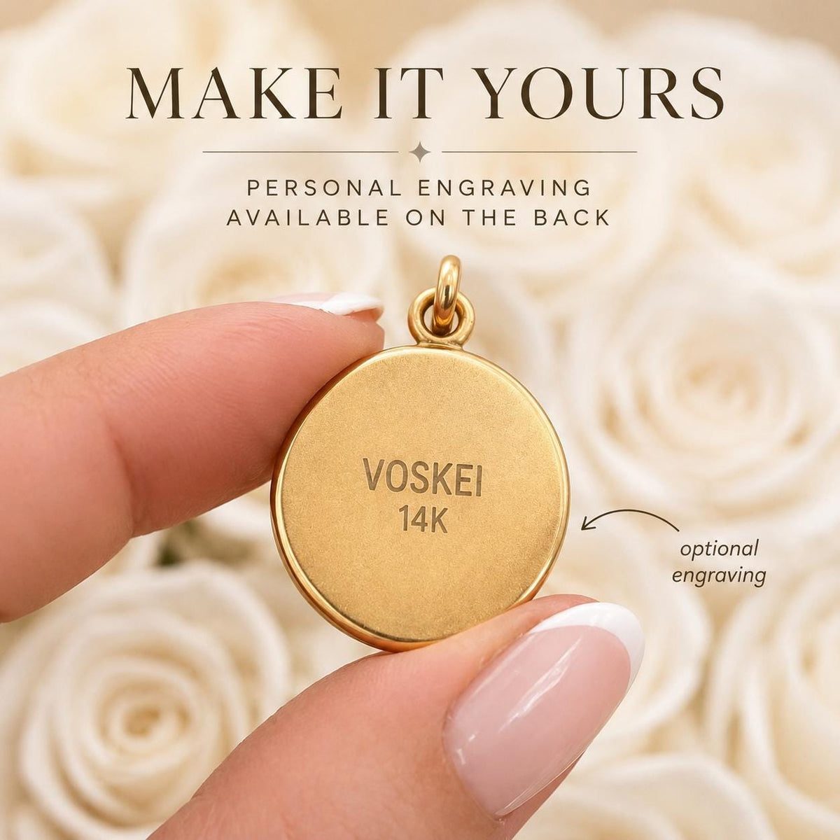 Choose Your Angel Number Pendant 11:11 111 222 333 444 555 666 777 888 999 Solid Gold Spiritual Coin Pendant Personalized Jewelry Gift