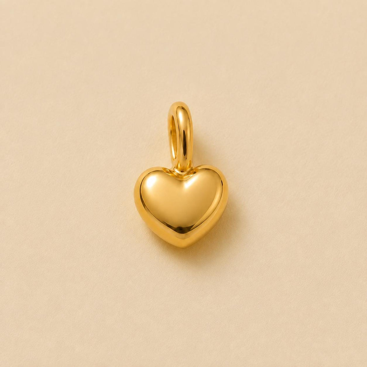Dainty Heart Pendant Necklace Tiny Love Charm in Solid Gold or 925 Sterling Silver Minimalist Handmade Gift for Her