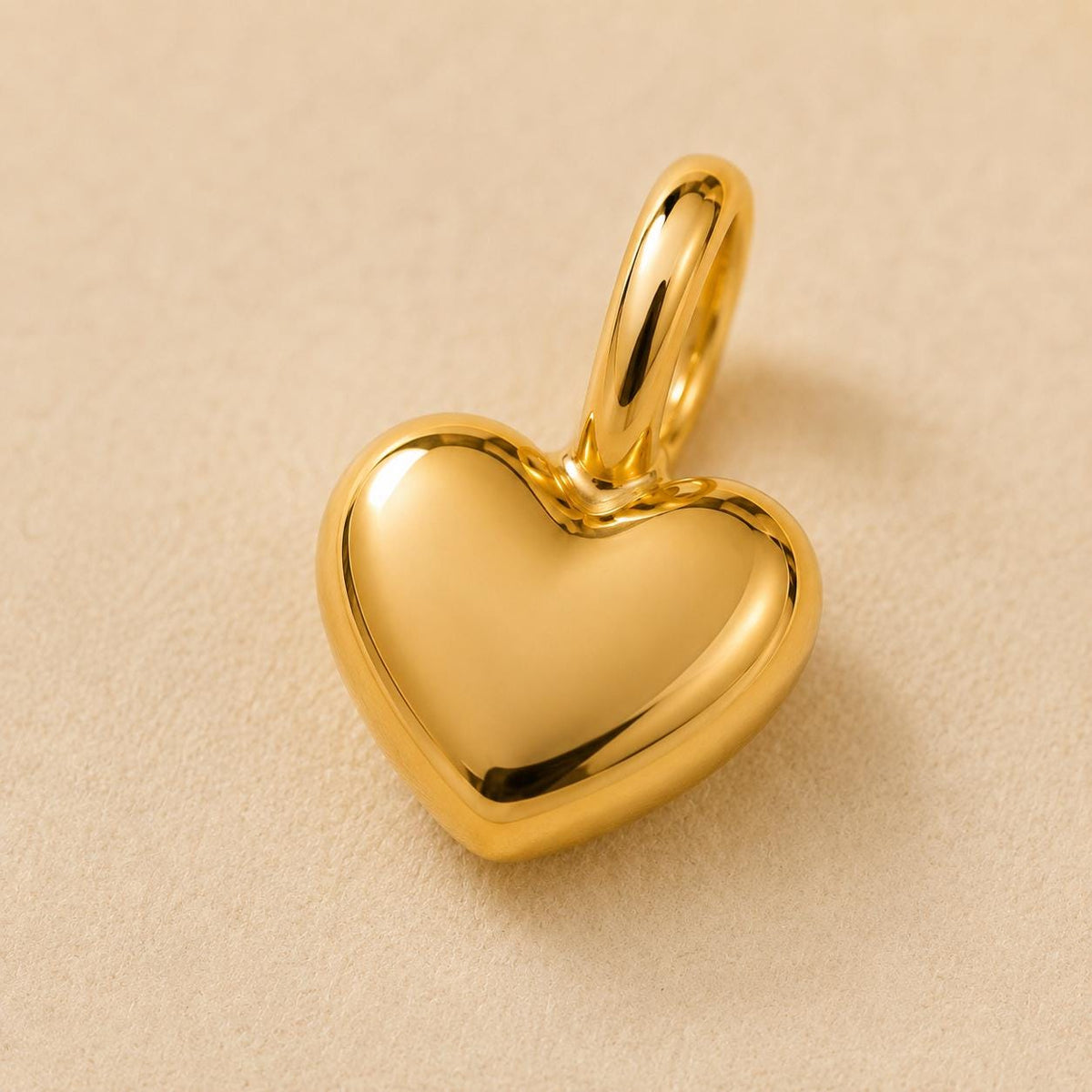 Dainty Heart Pendant Necklace Tiny Love Charm in Solid Gold or 925 Sterling Silver Minimalist Handmade Gift for Her