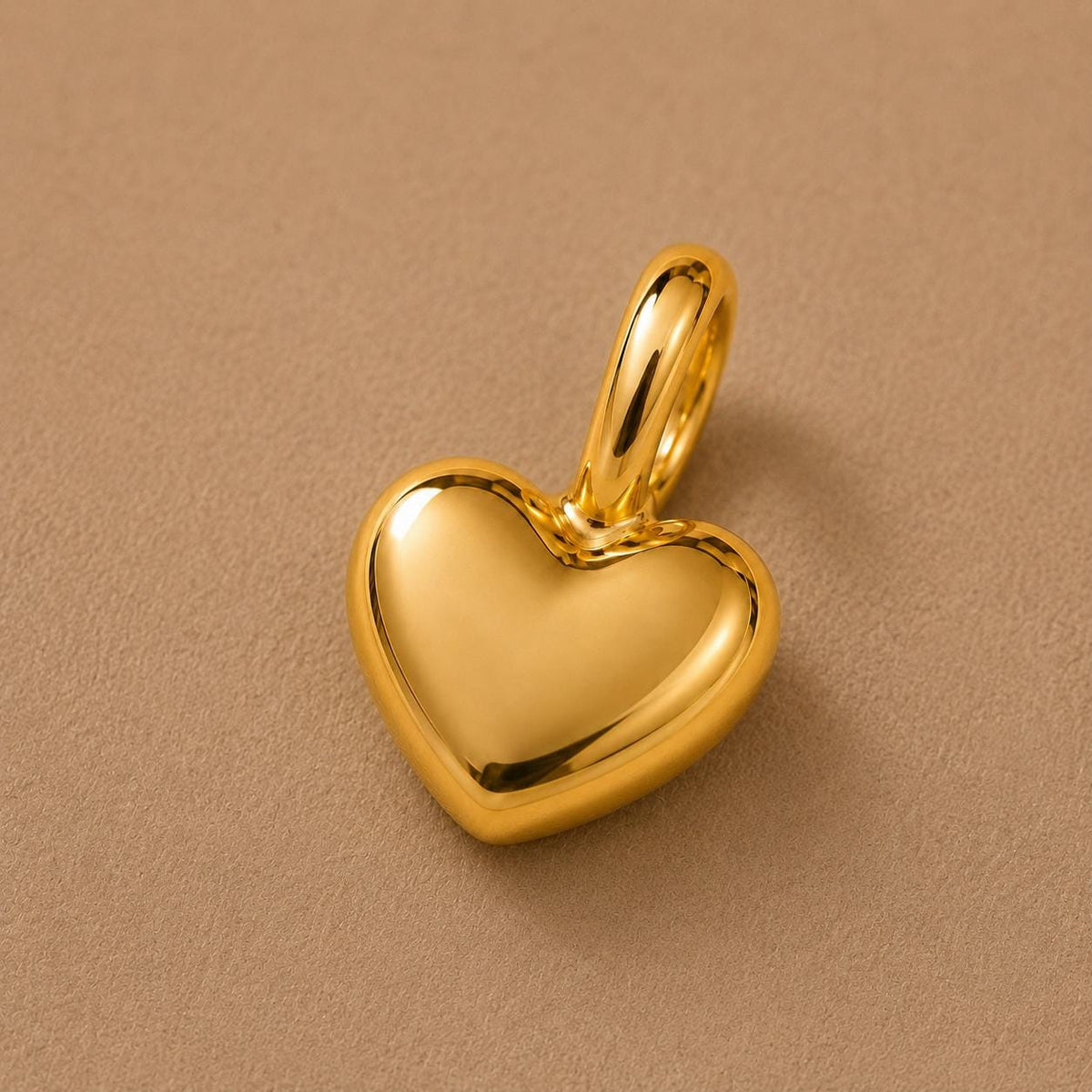 Dainty Heart Pendant Necklace Tiny Love Charm in Solid Gold or 925 Sterling Silver Minimalist Handmade Gift for Her