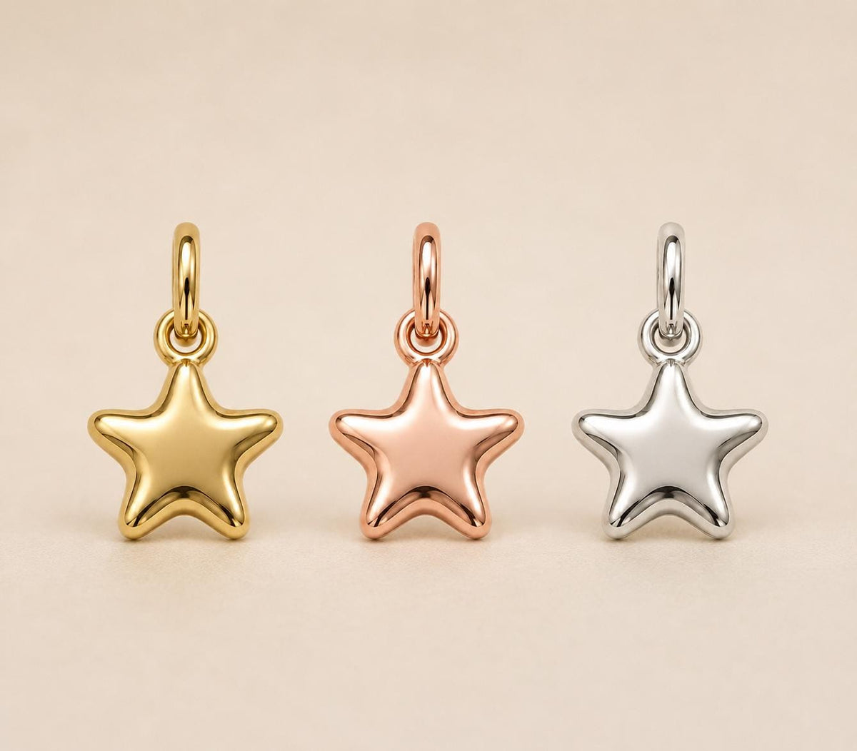 Star Pendant Tiny Gold Sterling Silver Celestial Pendant Minimalist Handmade Gift