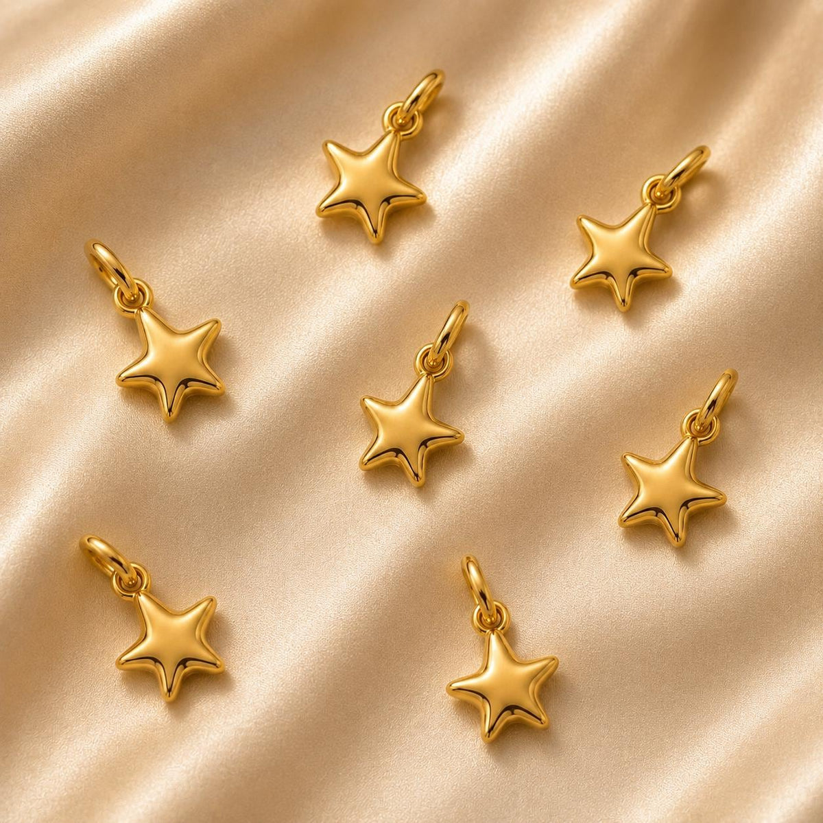 Star Pendant Tiny Gold Sterling Silver Celestial Pendant Minimalist Handmade Gift