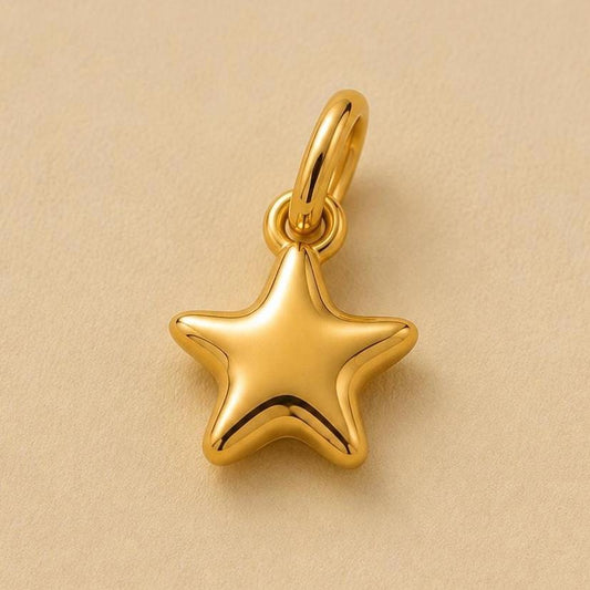 Star Pendant Tiny Gold Sterling Silver Celestial Pendant Minimalist Handmade Gift
