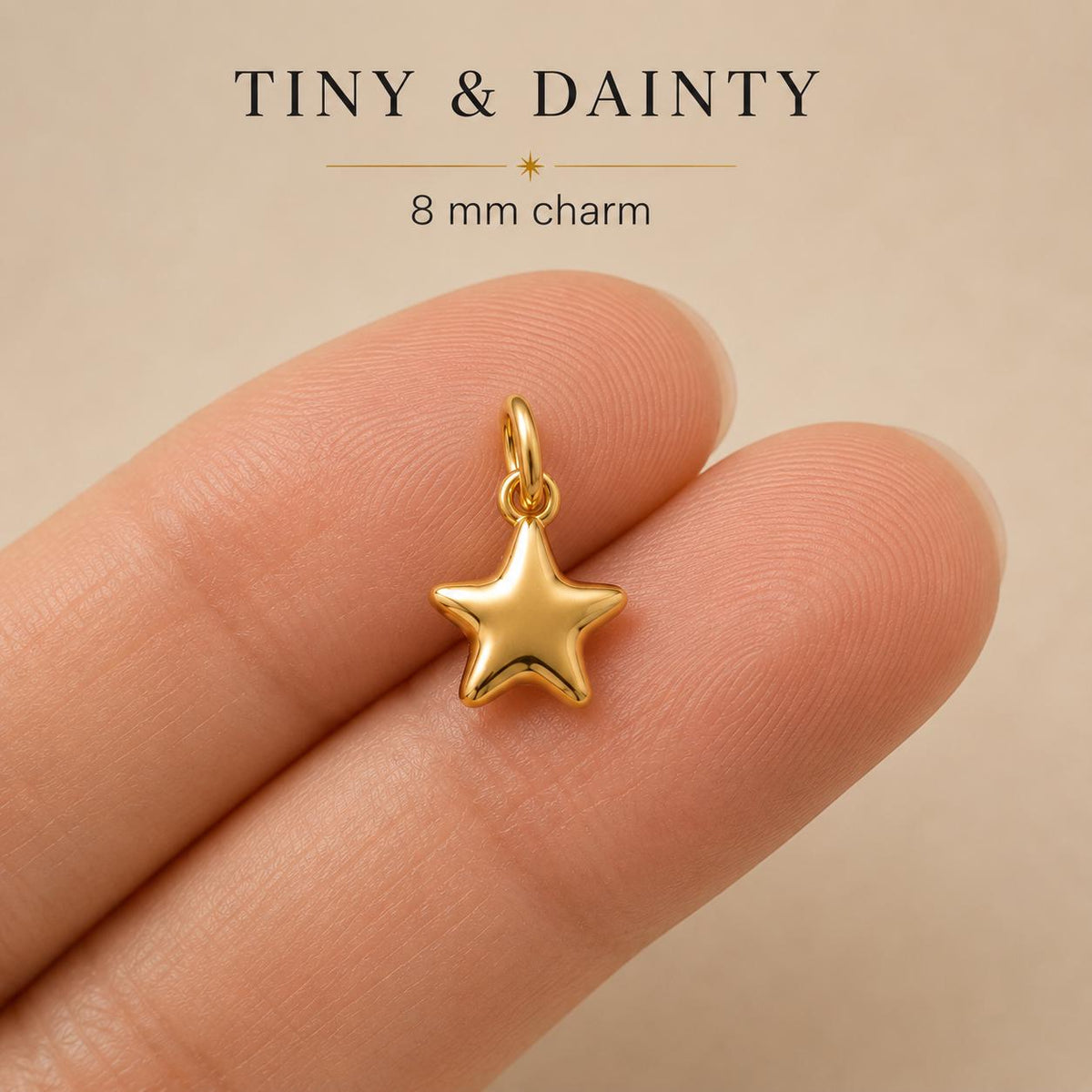 Star Pendant Tiny Gold Sterling Silver Celestial Pendant Minimalist Handmade Gift