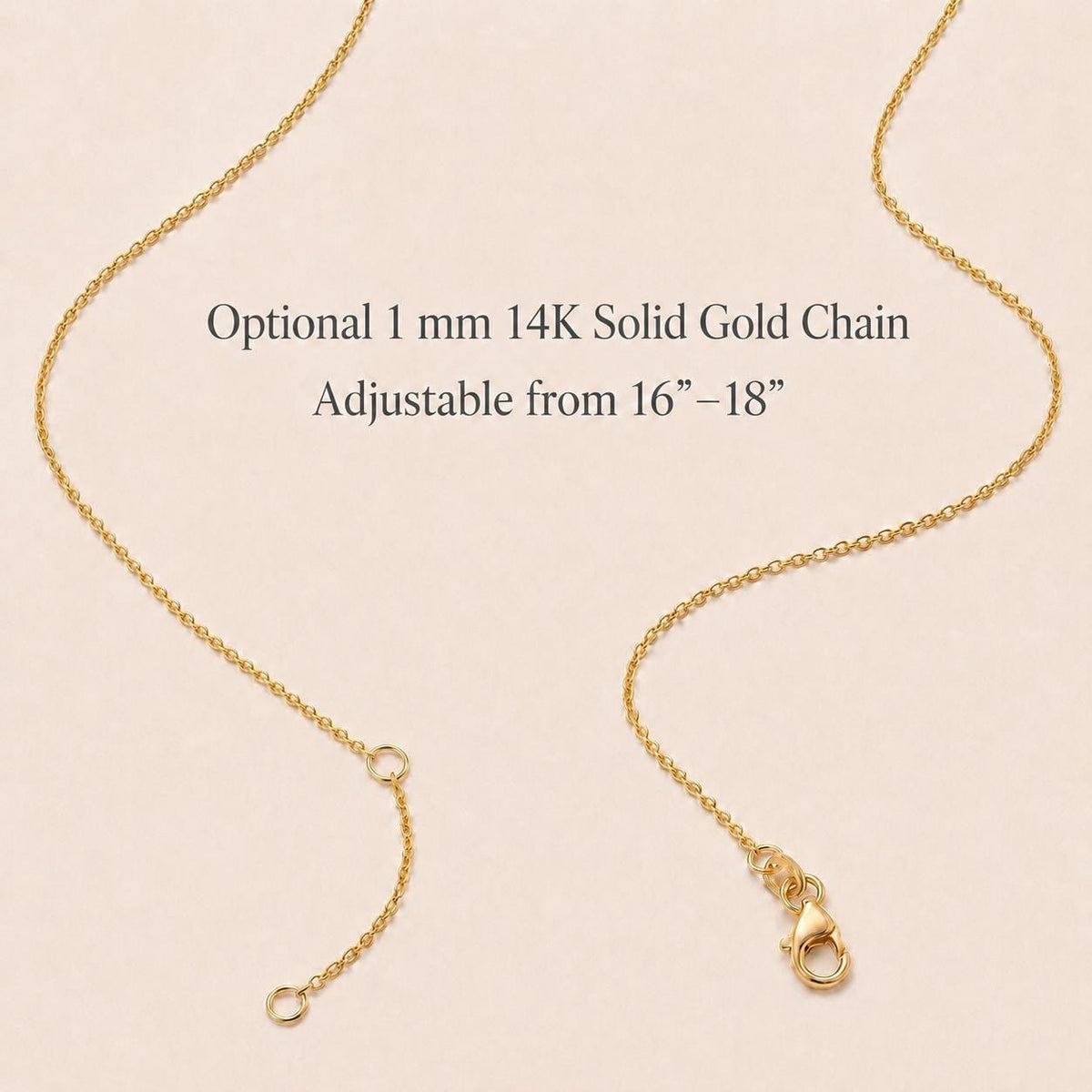 14K Solid Gold Four Leaf Clover Charm Pendant Necklace Lucky Irish Jewelry Gift