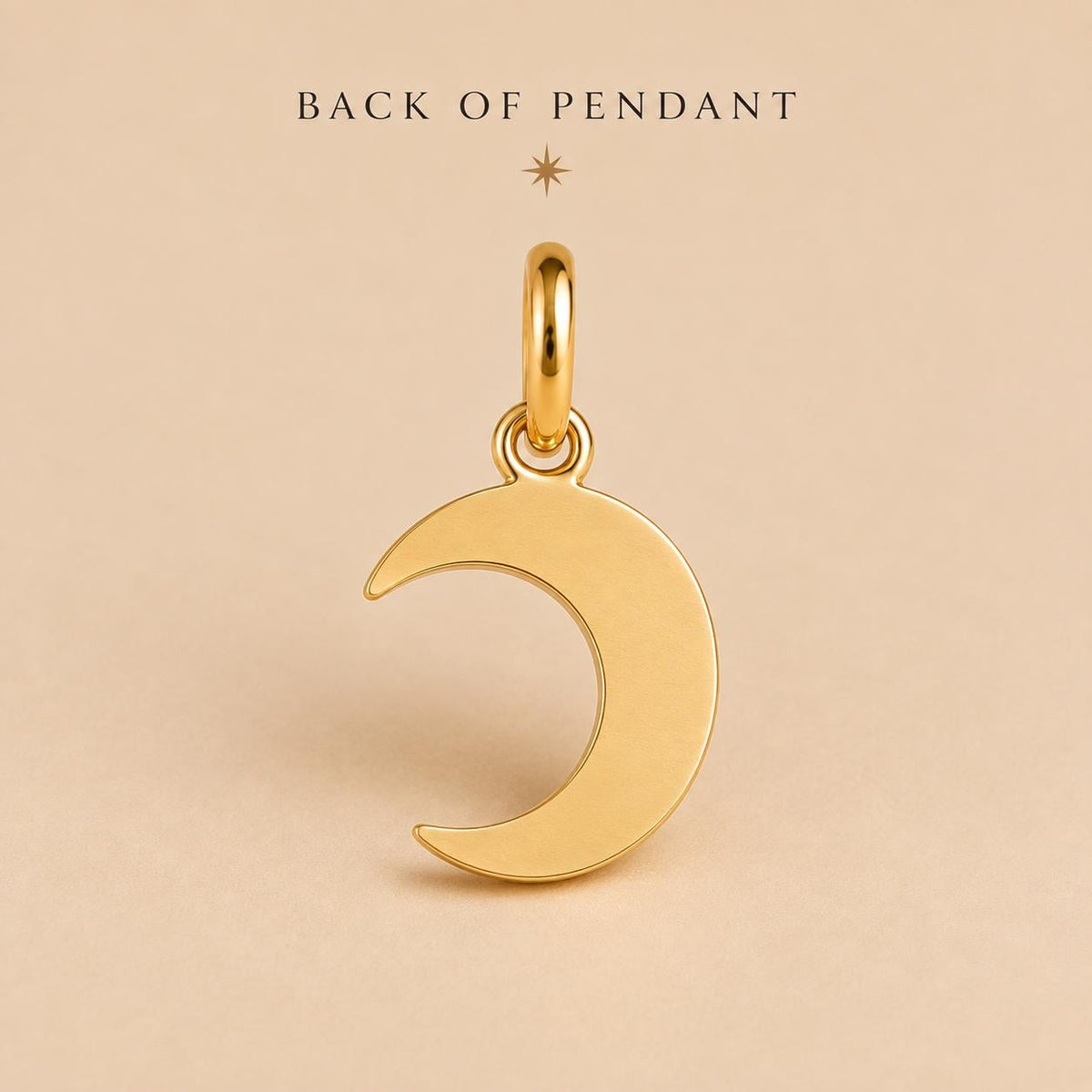 Crescent Moon Charms 14K Gold Dainty Minimalist pendant Tiny Solid Gold Jewelry
