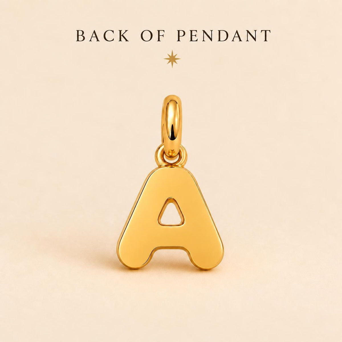 Initial Pendant Tiny Bubble Pendant Necklace Solid Gold