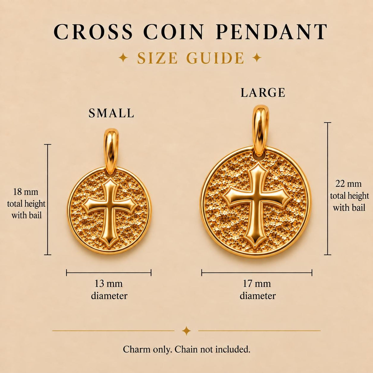 Cross Pendant Charm Pendant Jewelry Gift for Her Birthday Religious