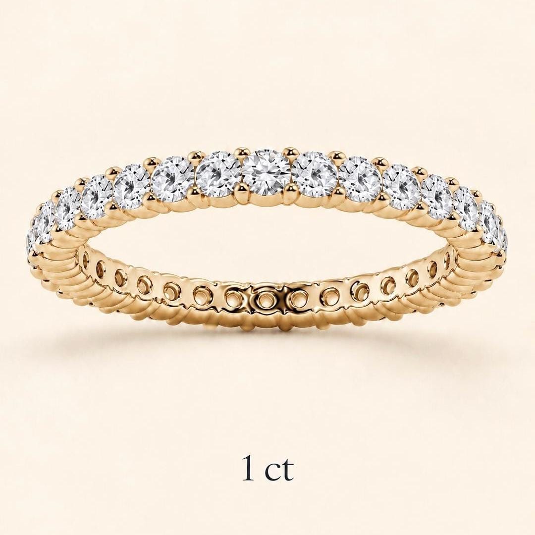 Round Lab Grown Diamond Eternity Band 0.5 CTW - 3 CTW