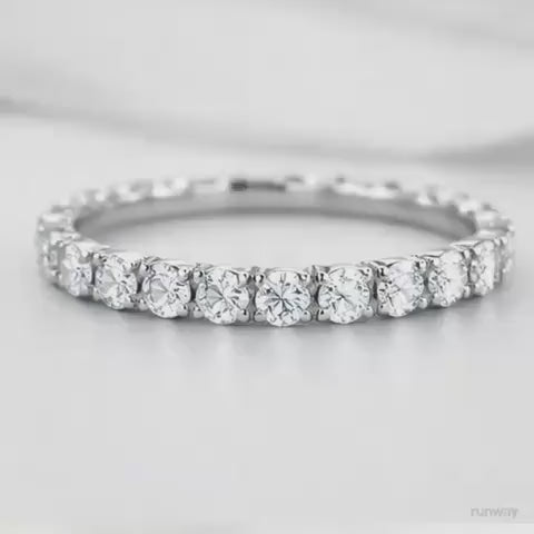 Round Lab Grown Diamond Eternity Band 0.5 CTW - 3 CTW