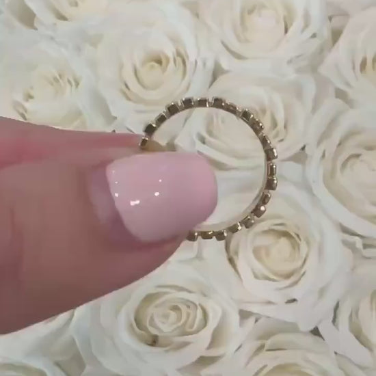 14K Solid Gold High Polish Statement Ring Modern Gold Band Luxury Handmade Ring