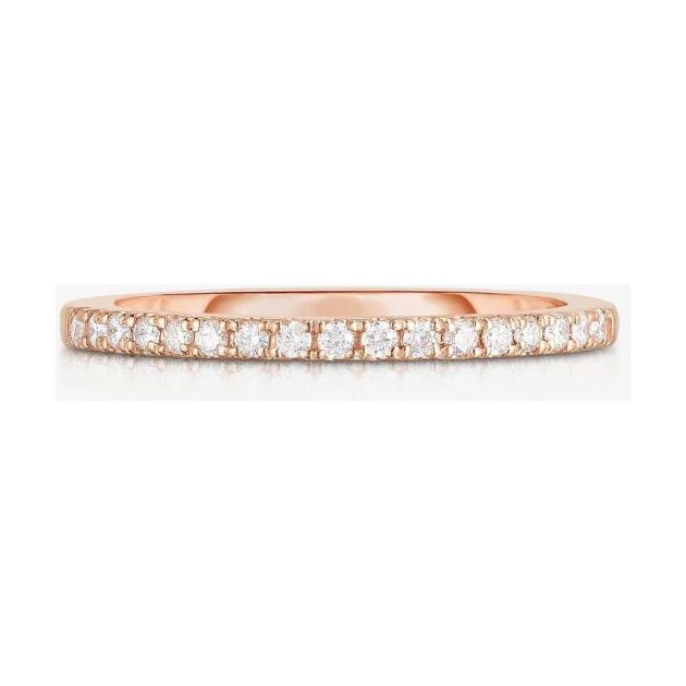 Gold Half Eternity Diamond Band