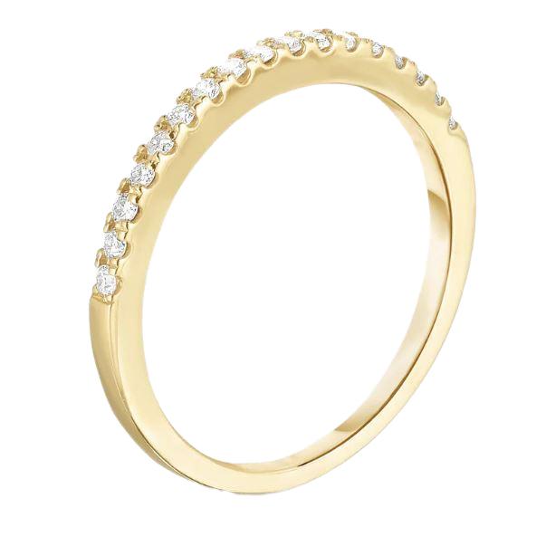 Gold Half Eternity Diamond Band