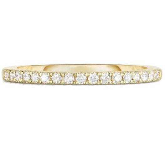 Gold Half Eternity Diamond Band