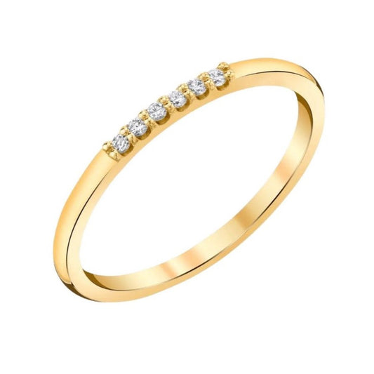 Gold Dainty Diamond Ring