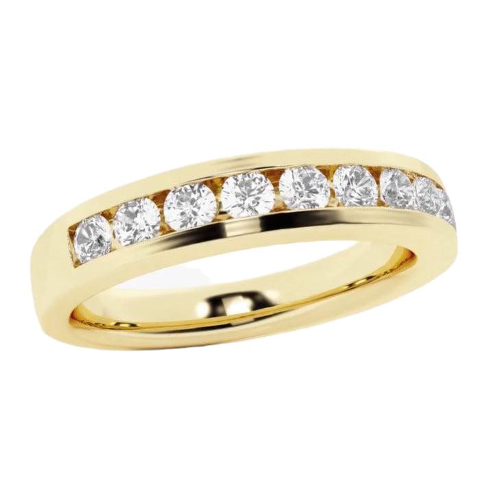 Channel Set Diamond Band