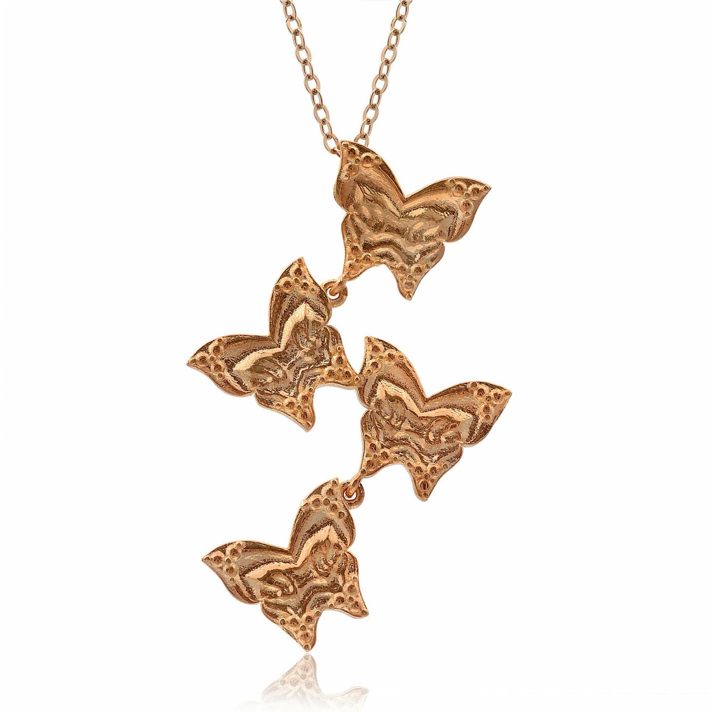 Gold Necklace Butterfly - bluejay fine jewelry rose gold