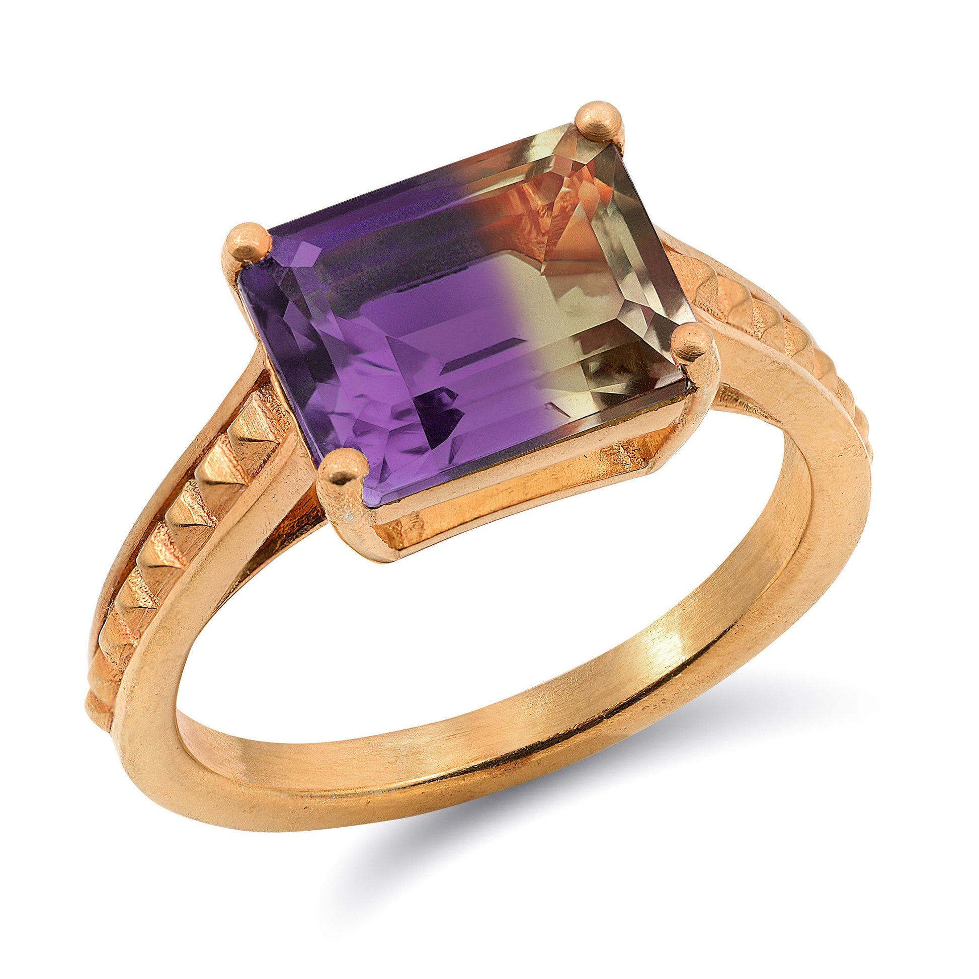 Pyramid Ring Ametrine 18K yellow gold Ametrine necklace 14k gold 14k solid gold Ametrine Ametrine Crystal Ametrine meaning Ametrine Ring Ametrine jewelry Ametrine Gemstone bluejay fine jewelry custom gold pendants custom pendants gold custom rings