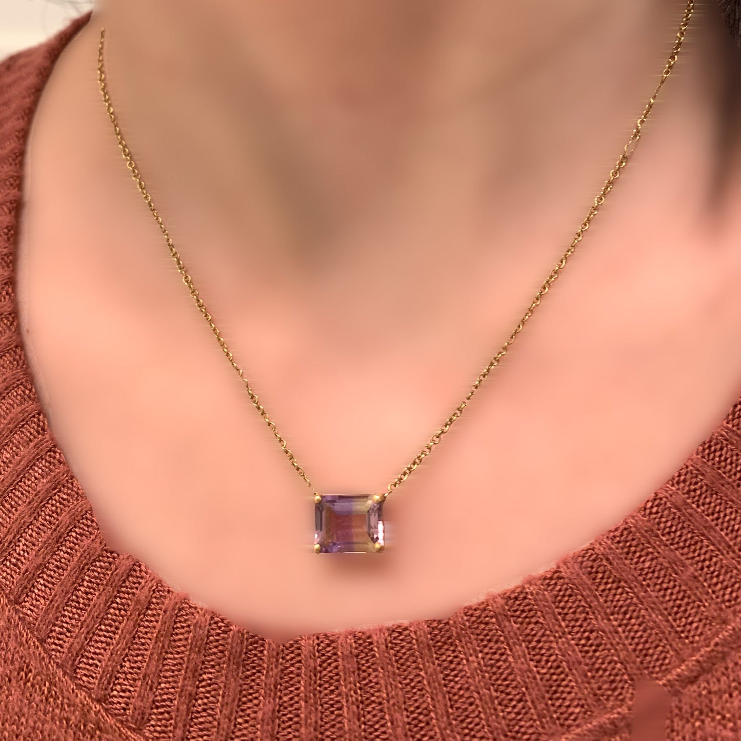 Ametrine necklace 14k gold 14k solid gold Ametrine Ametrine Crystal Ametrine meaning Ametrine Ring Ametrine jewelry Ametrine Gemstone