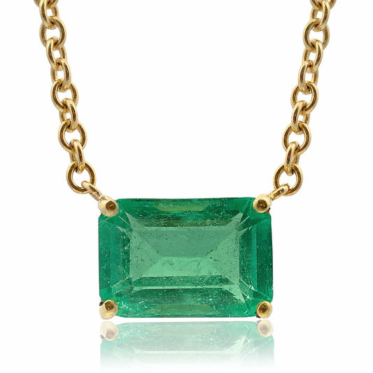Natural emerald necklace 18k gold Emerald Necklace bluejay fine jewelry in yellow gold natural emerald necklace colombian emerald pendant real emerald pendant real emerald pendant emerald pendant custom gold pendants custom pendants gold